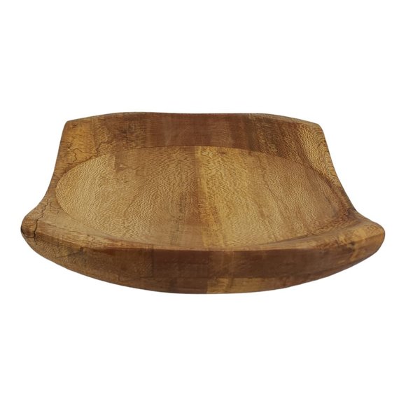 Wooden Sycamore Platter Bowl Wood Decorative Display Tray Dish Thick Wood Bowl C - Picture 5 of 6